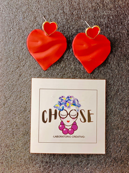 Orecchini Cuore Pendente