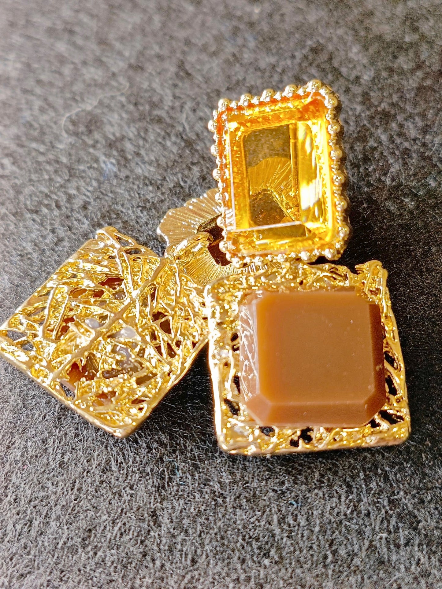 Orecchini Geometrici Miele