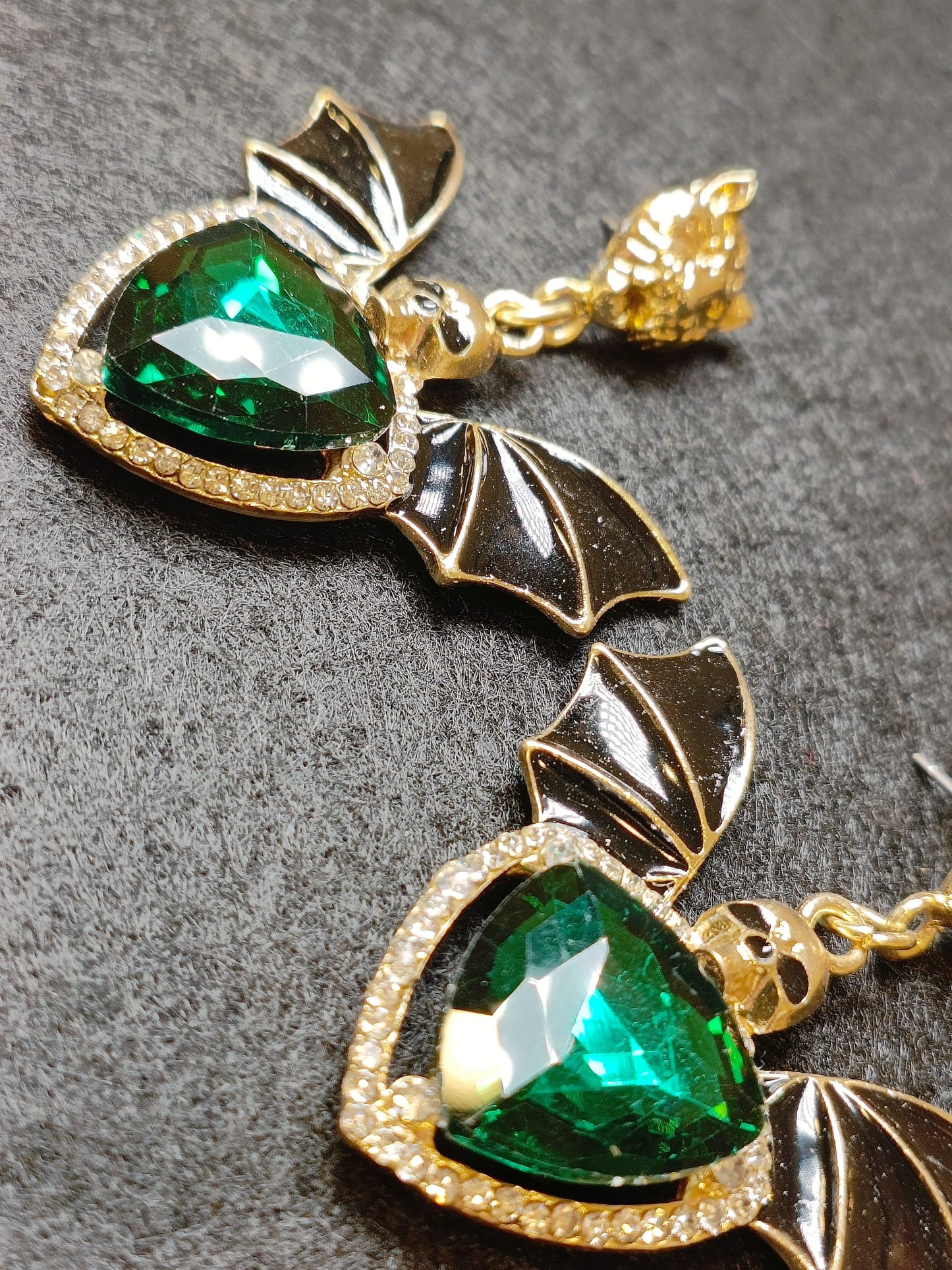 Orecchini Teschio Pipistrello