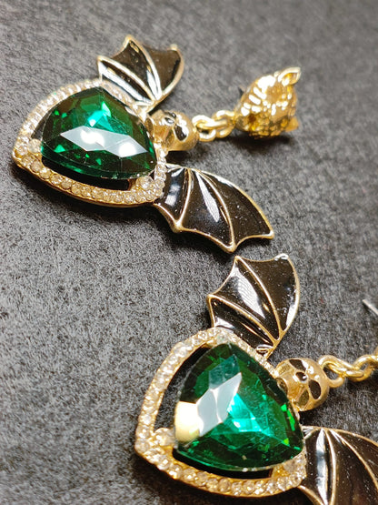 Orecchini Teschio Pipistrello