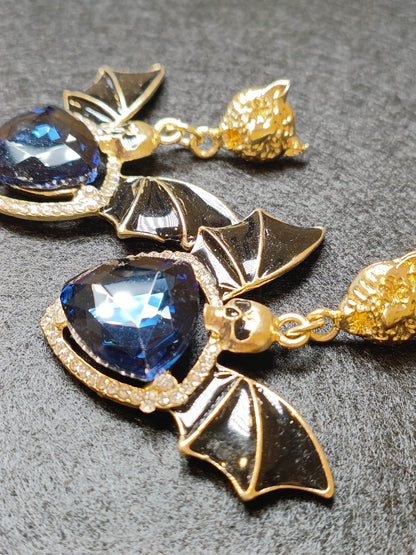 Orecchini Teschio Pipistrello