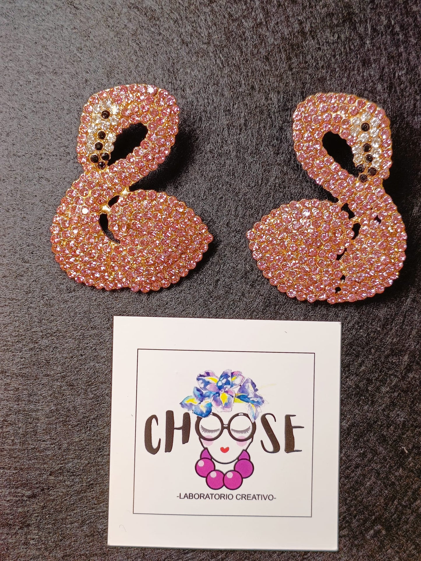 Orecchini Mini Fenicottero