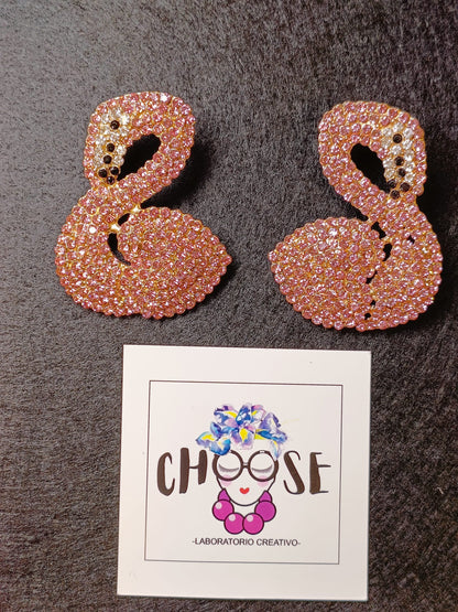 Orecchini Mini Fenicottero