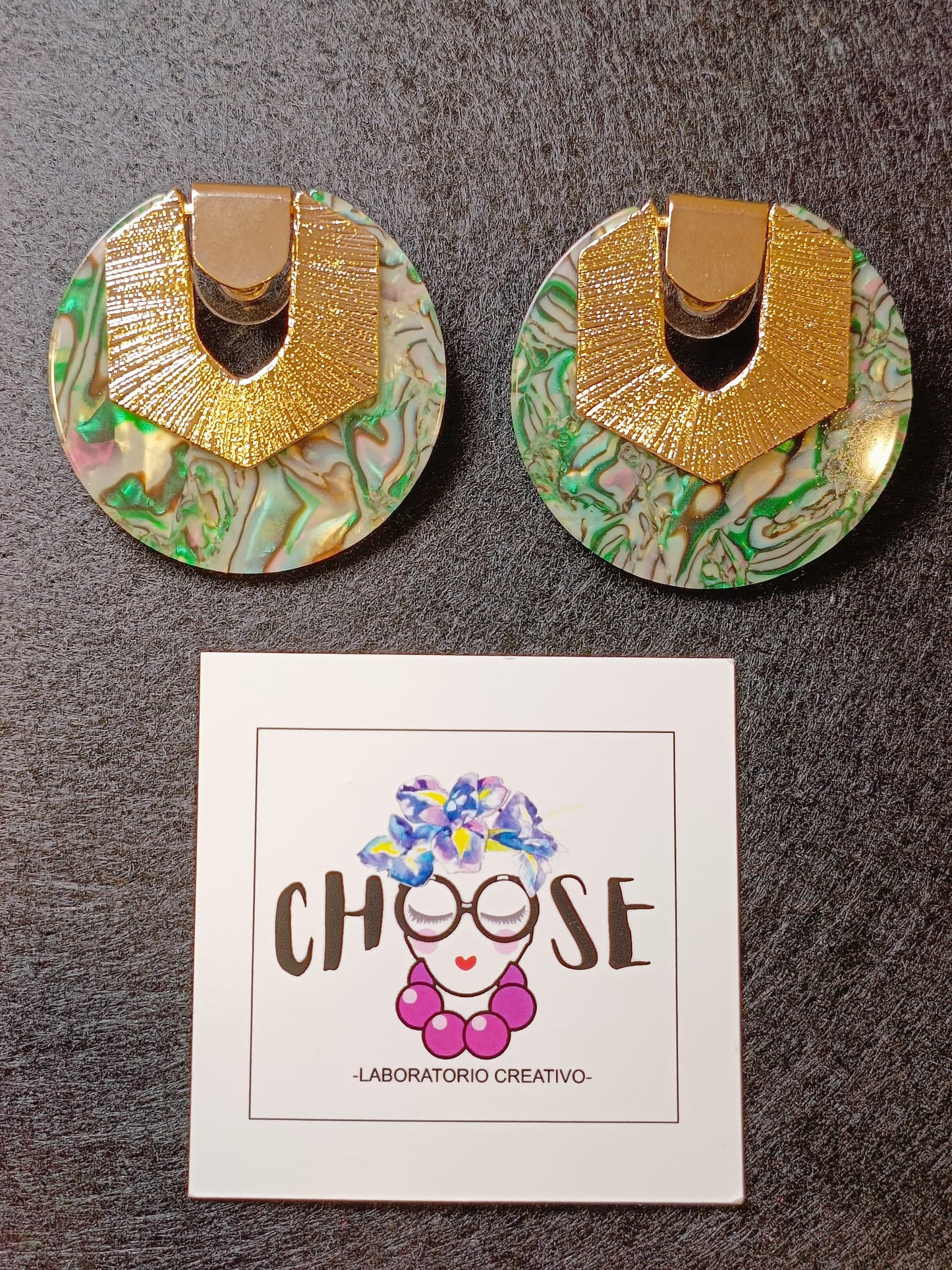 Orecchini Geometrici Rotondi