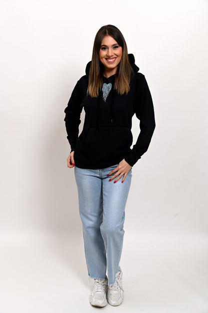 Felpa cuore strass Kangaroo