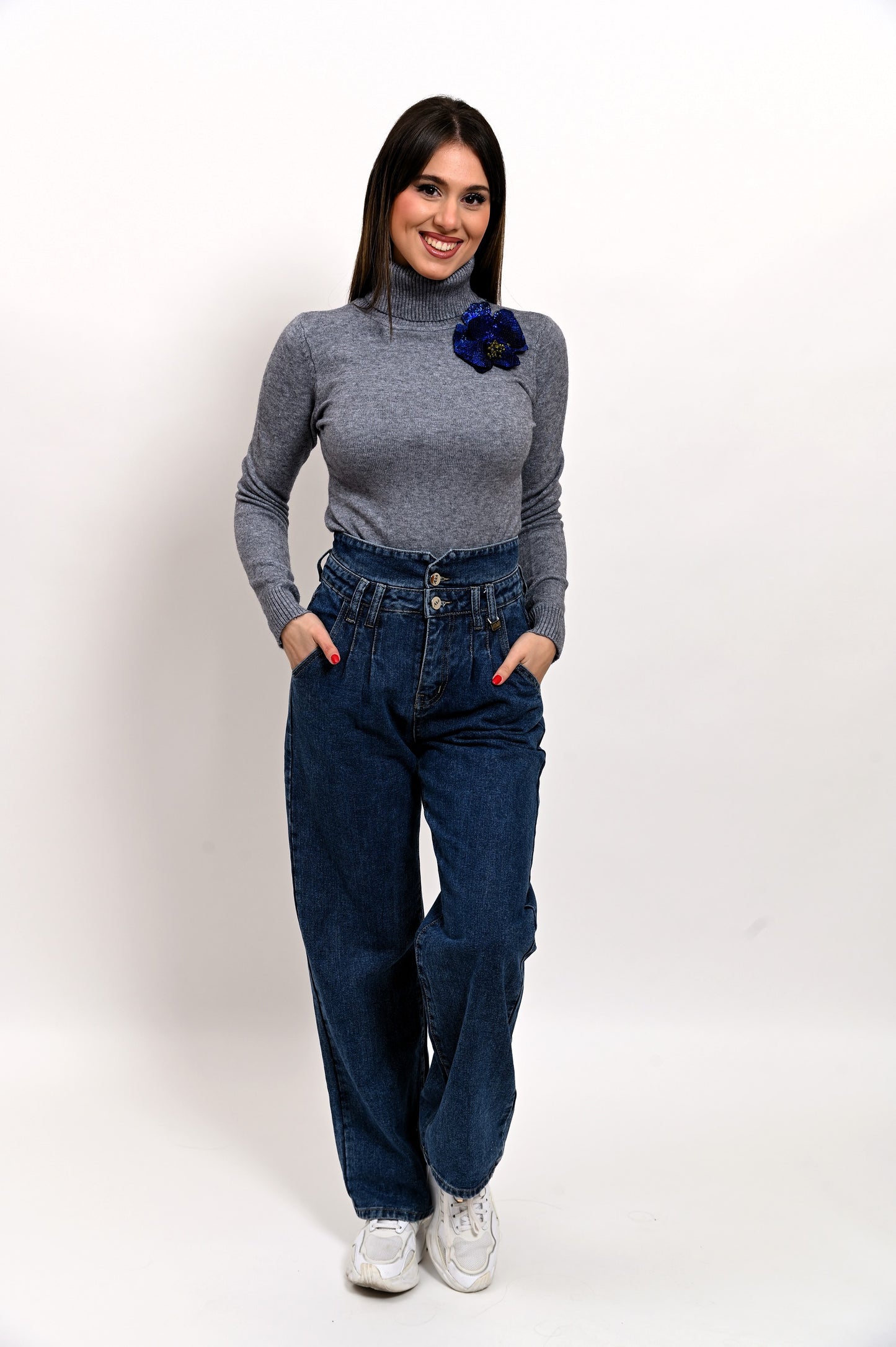 Dolcevita Grigio Fiore Blu