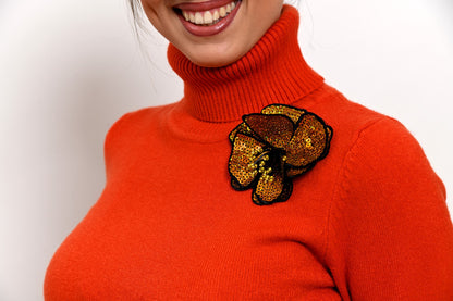 Dolcevita Arancione Fiore Dorato