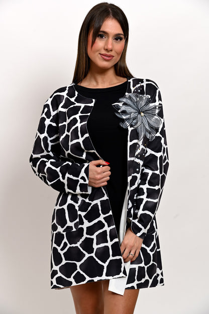 Spolverino Animalier Nero