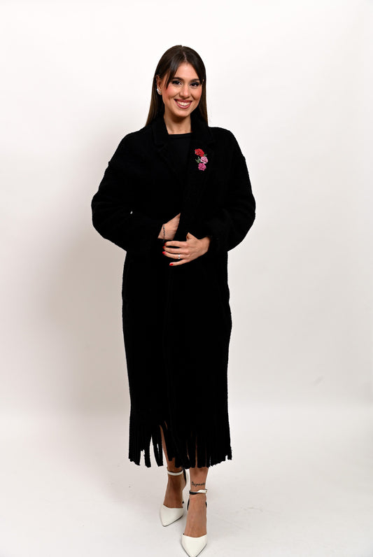 Cappotto in Lana Cotta Nero