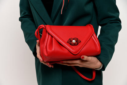 Borsetta Mini Puffer Rossa