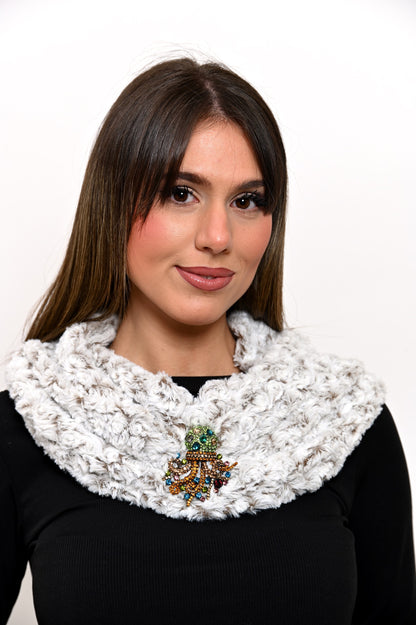 Sciarpa ad Anello Octopus Arancio