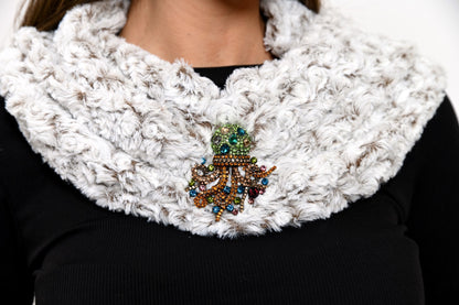 Sciarpa ad Anello Octopus Arancio