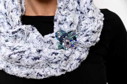 Sciarpa ad Anello Octopus Blue