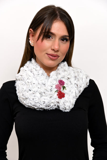 Sciarpa ad Anello Rose Sfumate