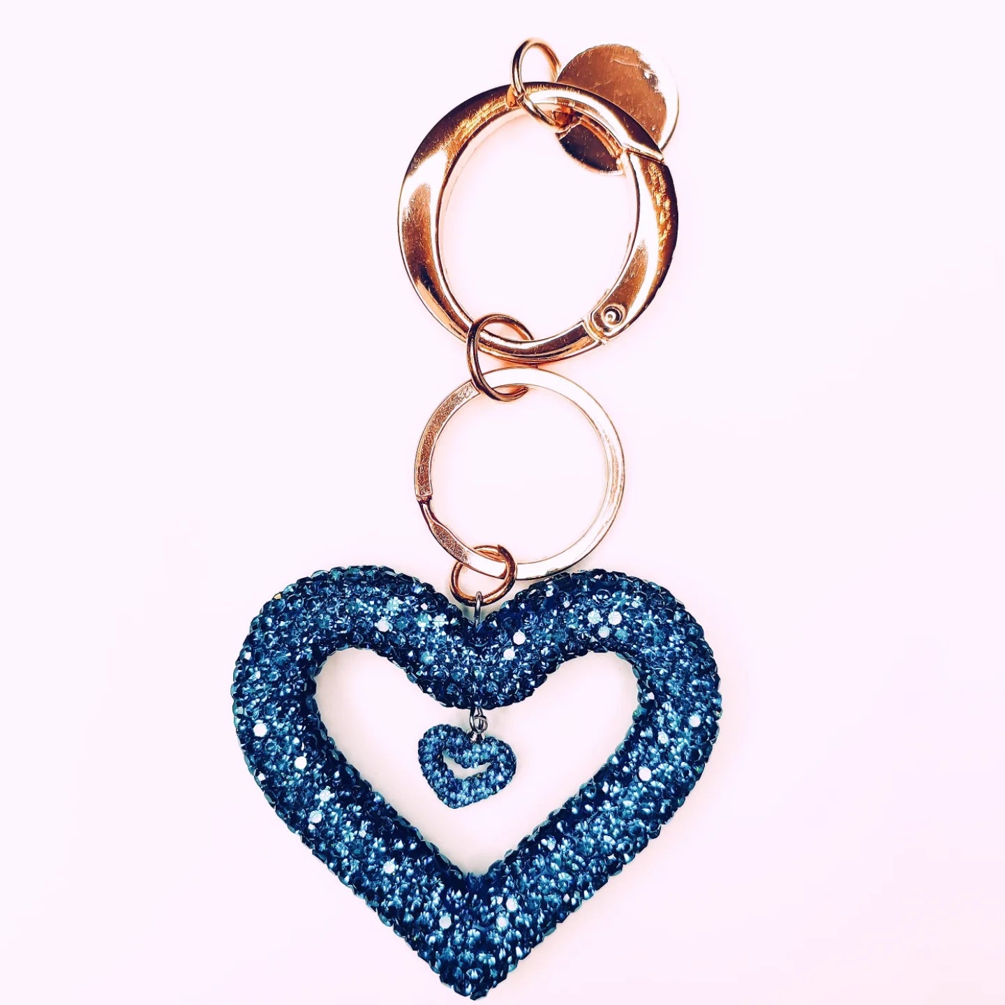Portachiavi Charm Cuore Strass