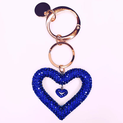 Portachiavi Charm Cuore Strass