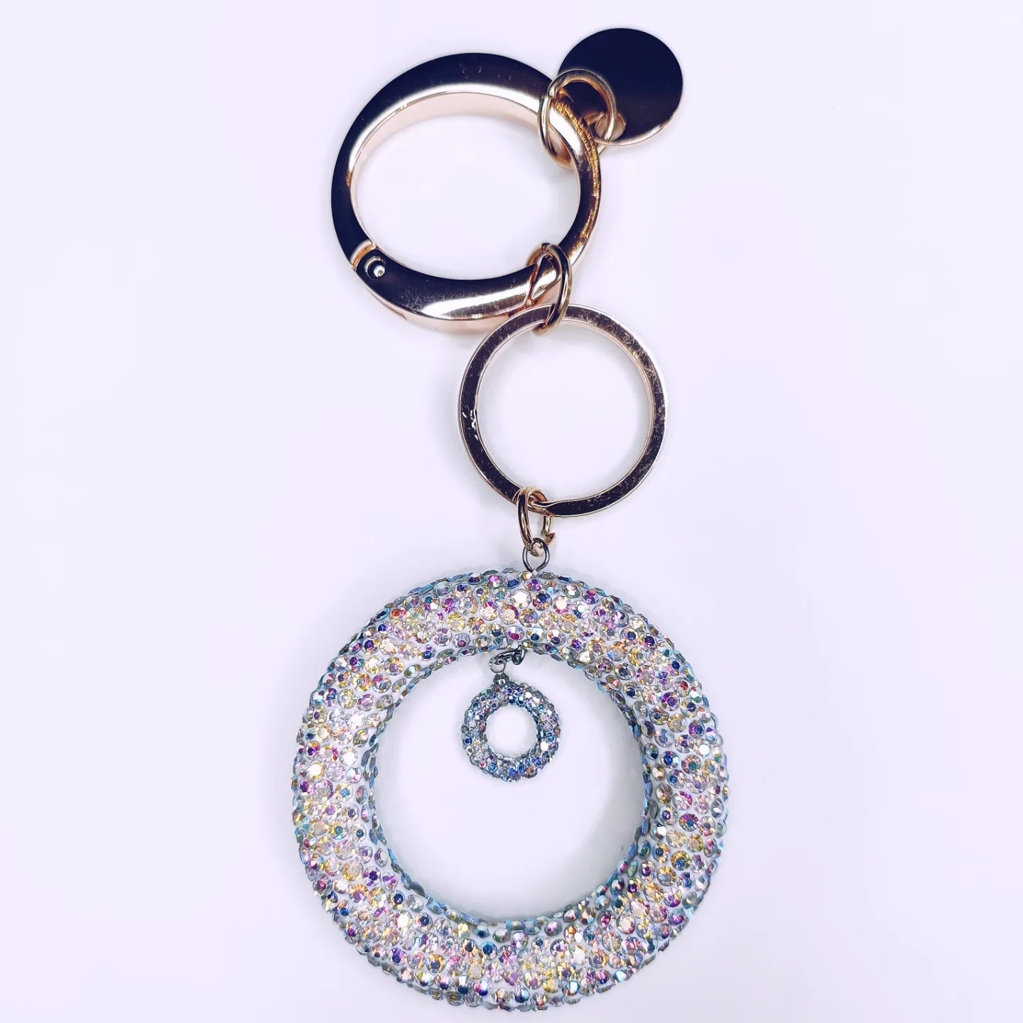 Portachiavi Charm Cerchio Strass