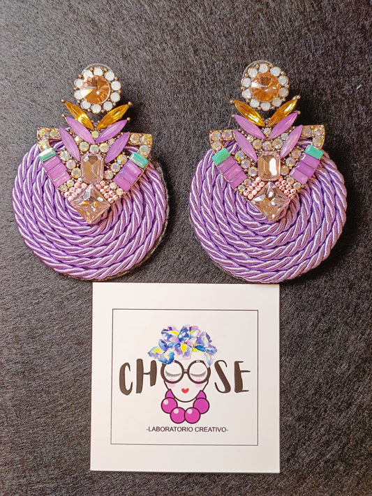 Orecchini Artigianali Lilla Rotondi