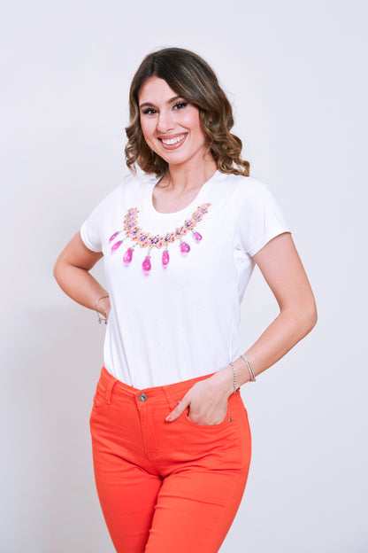 T-Shirt Gioiello Fucsia