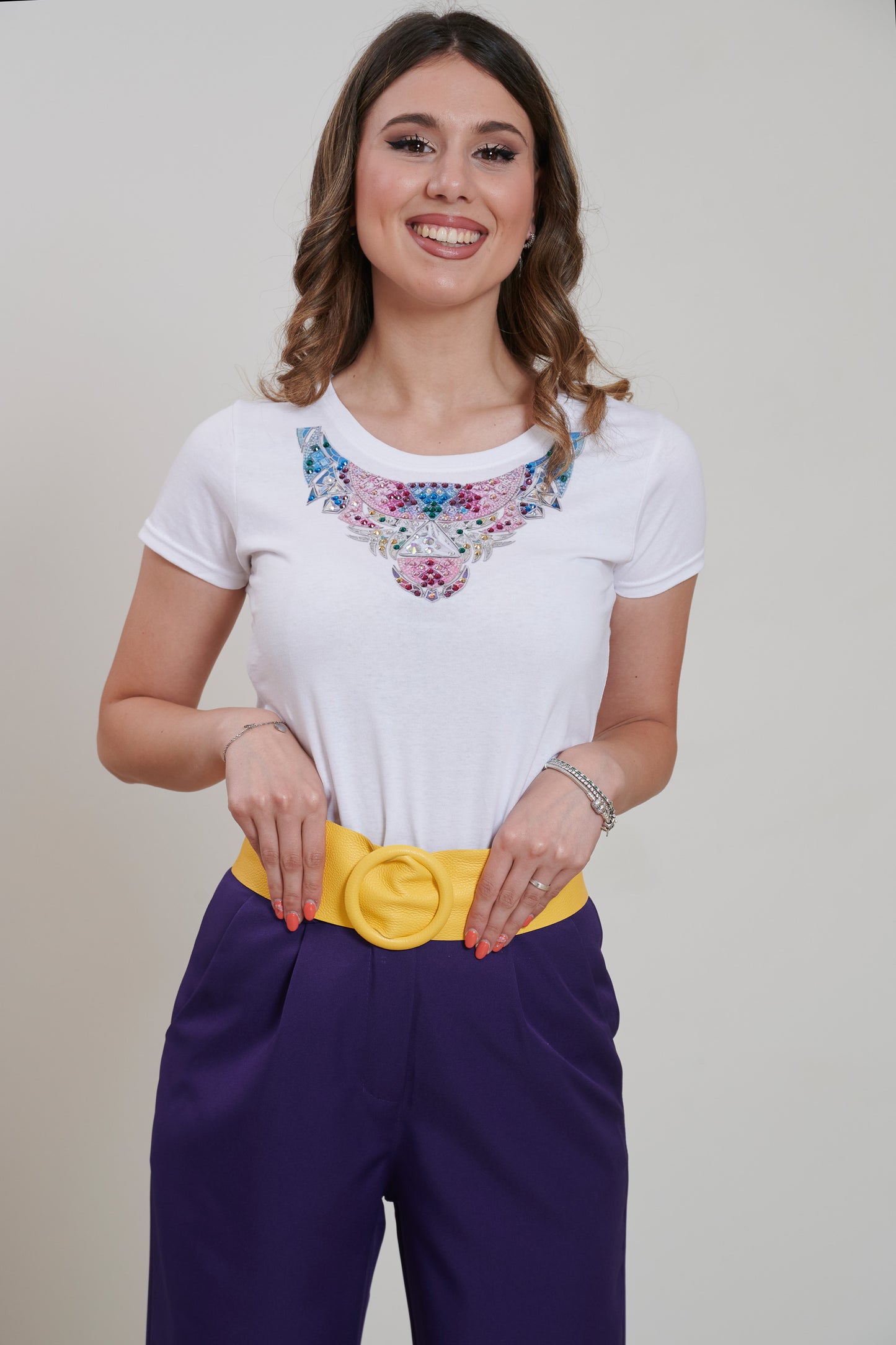 T-Shirt gioiello Viola