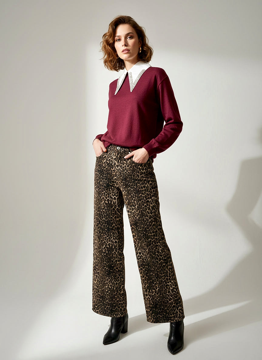 Jeans mod Baggy Animalier