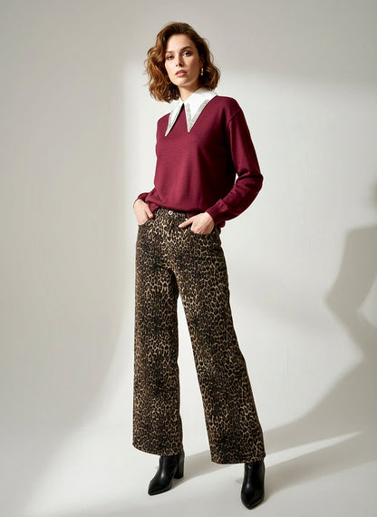 Jeans mod Baggy Animalier