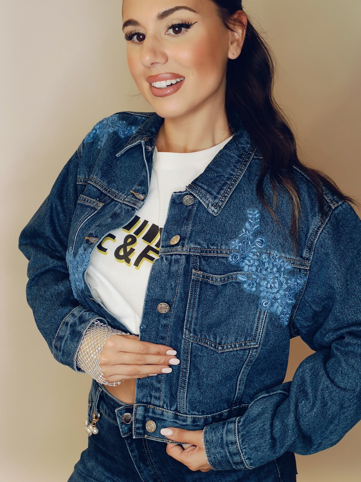 Giubbino Denim e Pizzo