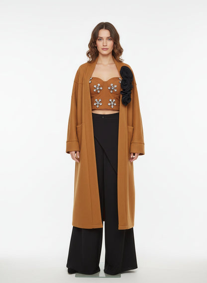 Cappotto mod Over con applicazione