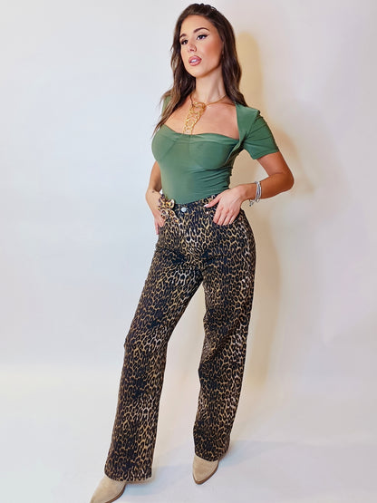 Jeans mod Baggy Animalier