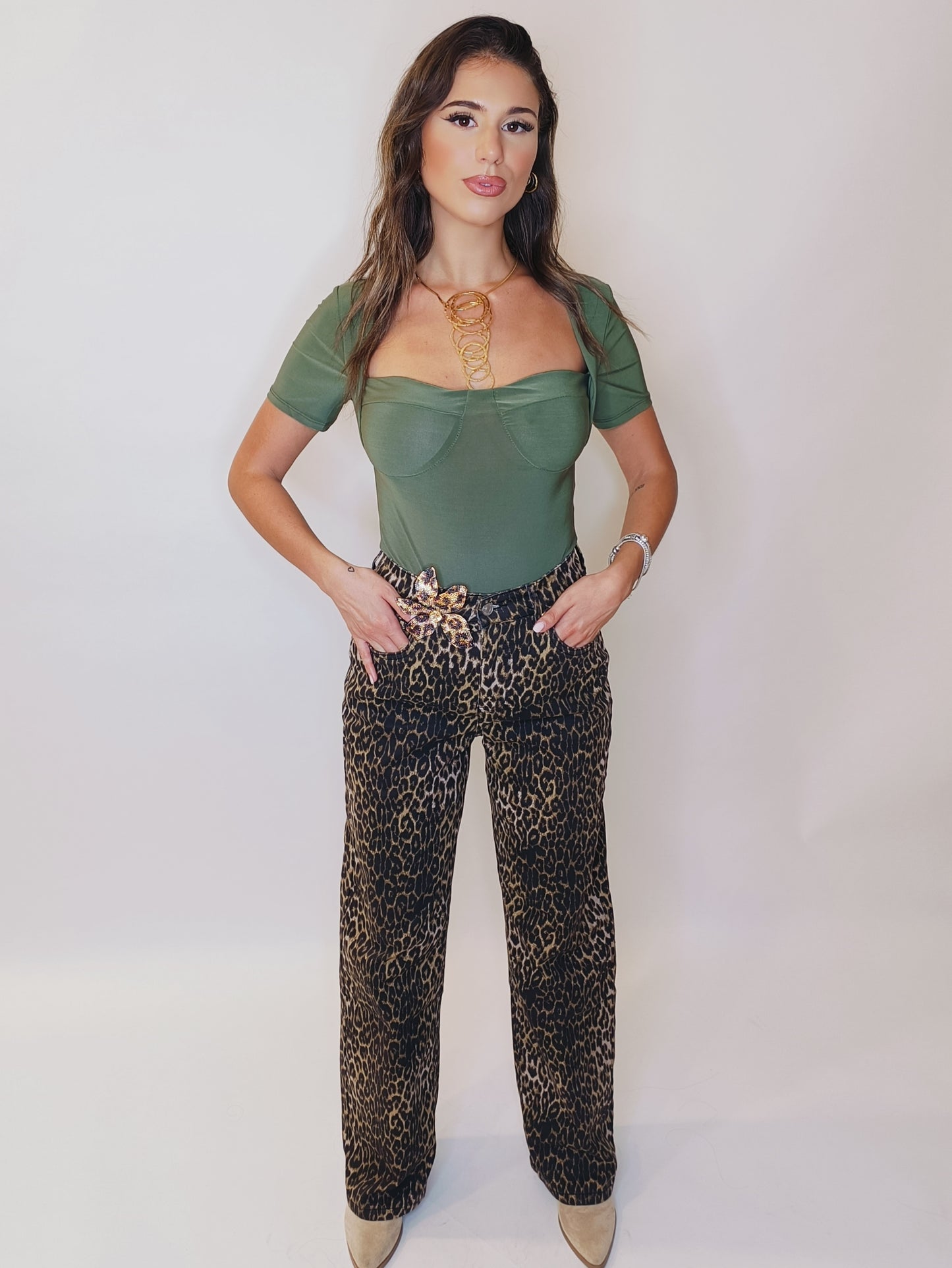 Jeans mod Baggy Animalier