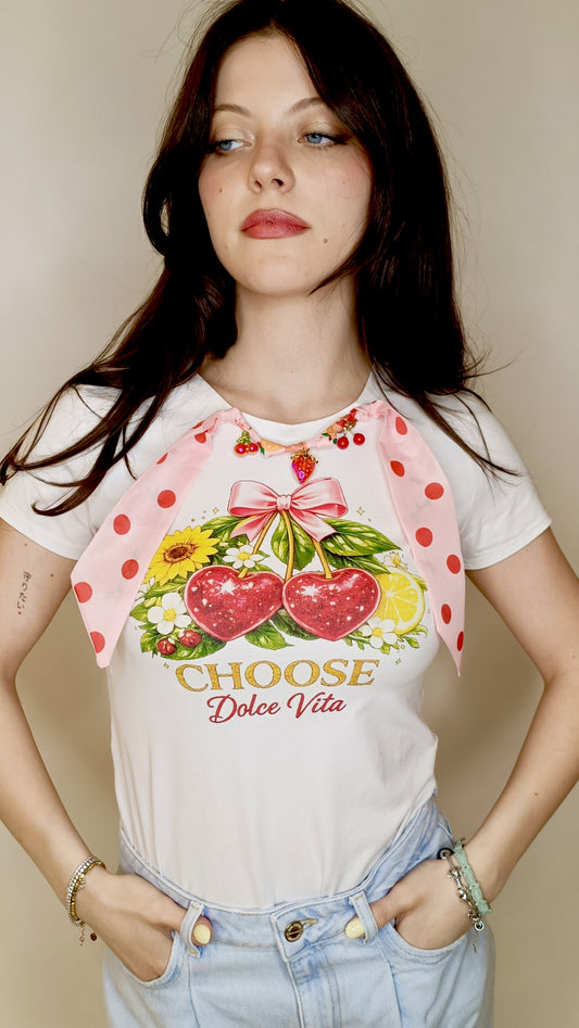 T-shirt Dolce Vita Cipria