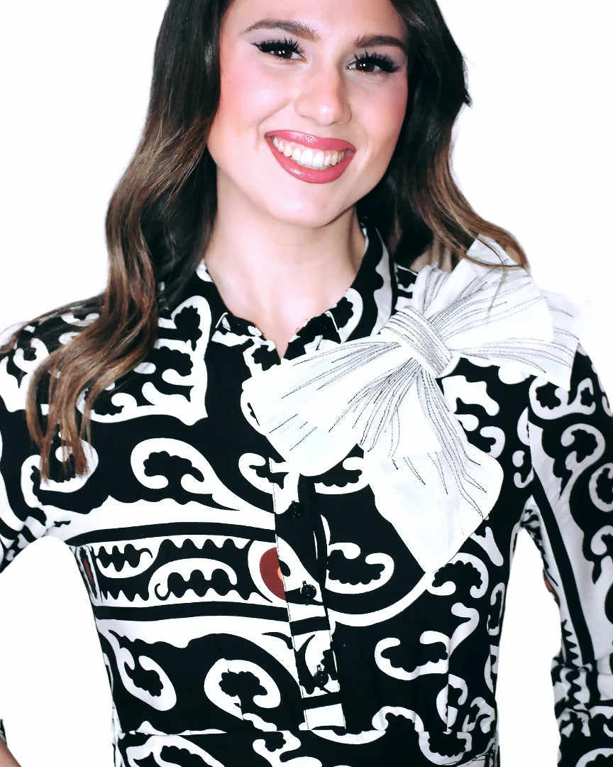 Vestito chemisier Etnico Chic