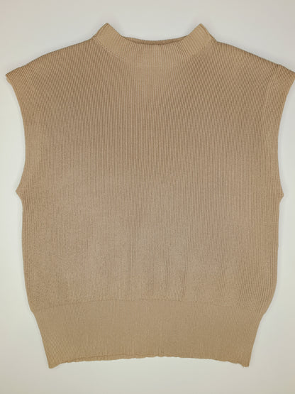 Gilet girocollo in maglia