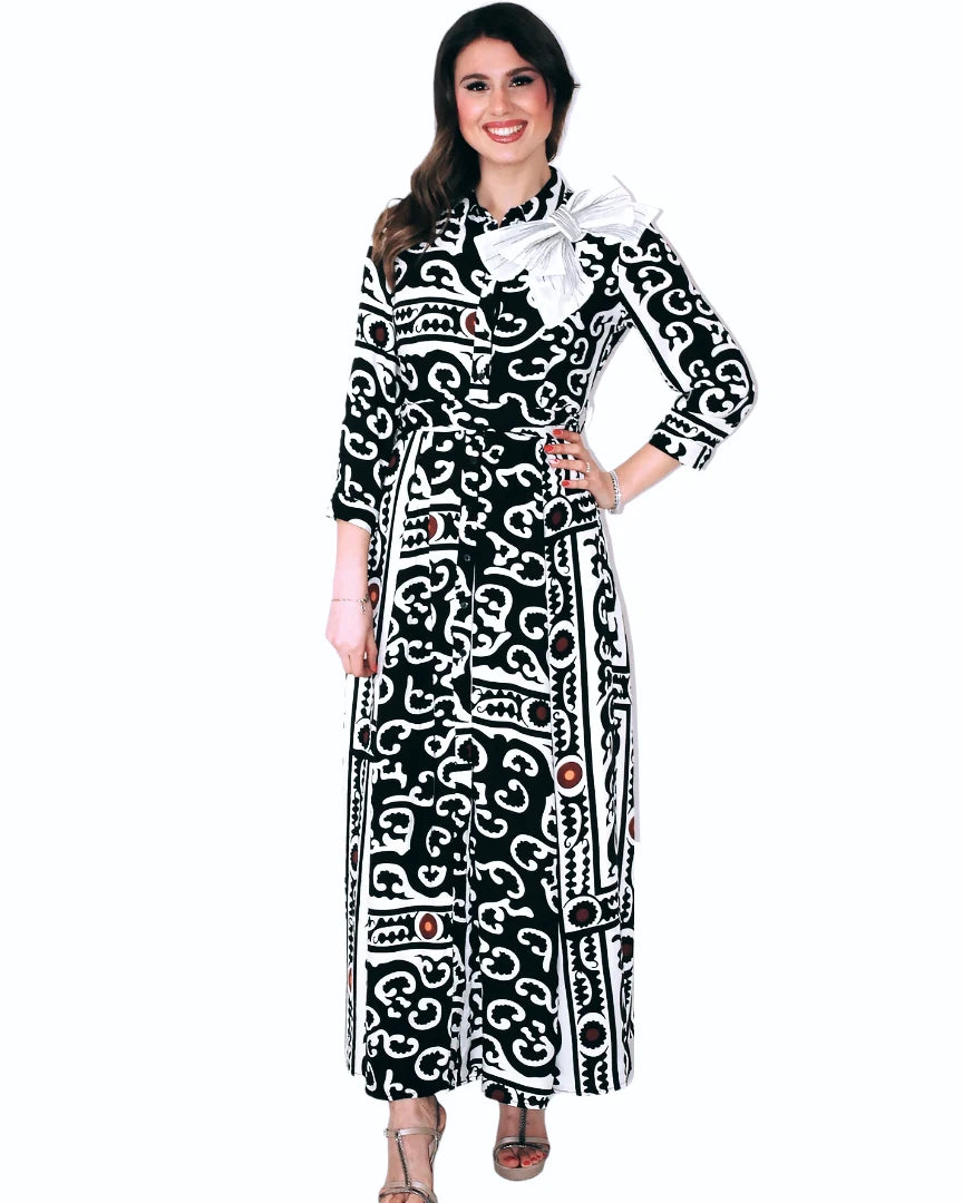 Vestito chemisier Etnico Chic