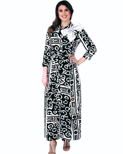 Vestito chemisier Etnico Chic