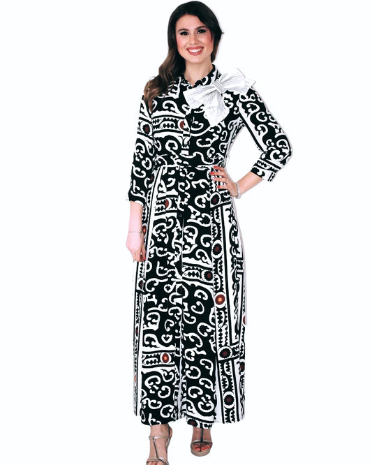 Vestito chemisier Etnico Chic