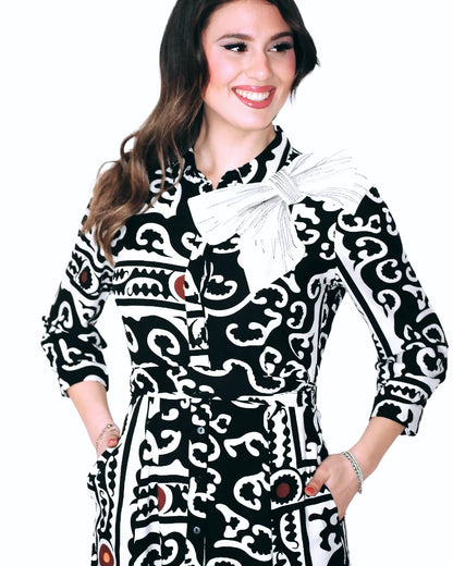 Vestito chemisier Etnico Chic