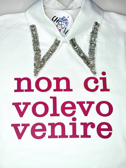 Felpa NON CI VOLEVO VENIRE
